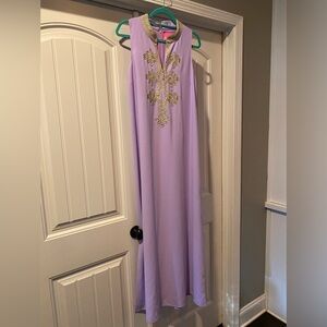 Lilly Pulitzer Jane Maxi Dress Size 10 Purple Iris